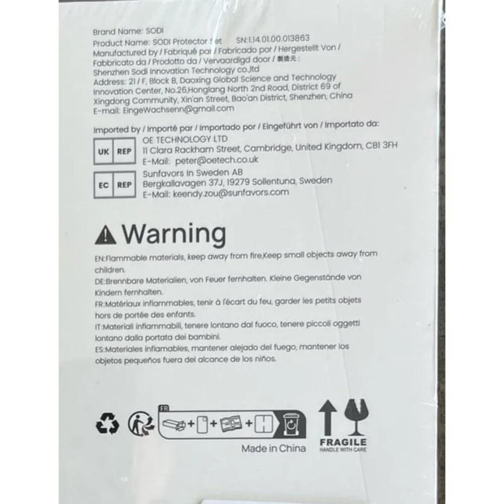 SODI Magnetic Phone Ring Case for iPhone 16 Pro Max with Screen Protector